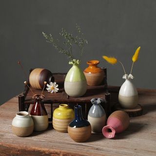 Petit vase en céramique couleur Morandi