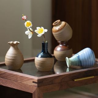 Petit vase en céramique couleur Morandi