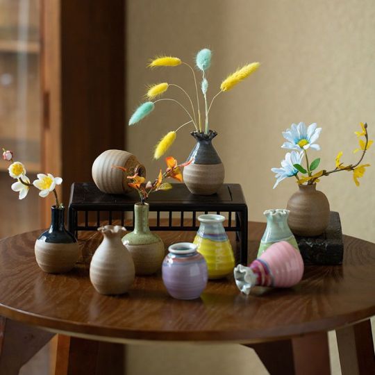 Morandi színes kerámia kis váza