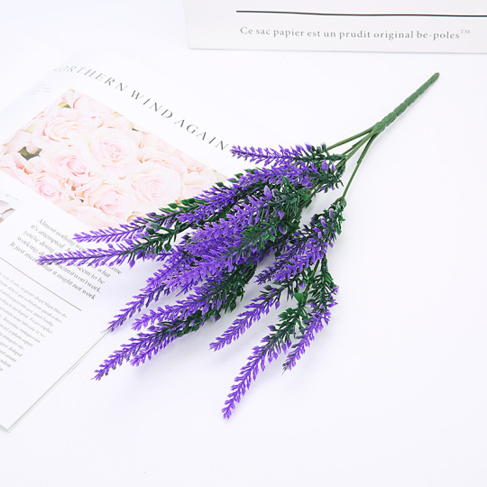 Hiasan Lavender Plastik Tiruan