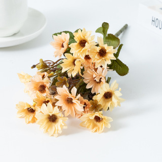 Artificial Silk Small Chrysanthemum Bouquet