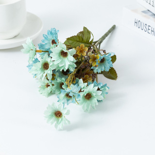 Artificial Silk Small Chrysanthemum Bouquet