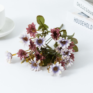 Artificial Silk Small Chrysanthemum Bouquet