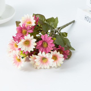 Artificial Silk Small Chrysanthemum Bouquet