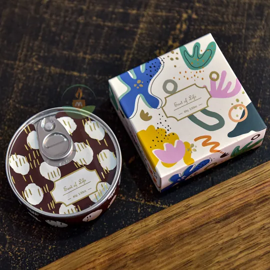 Bougie parfumée en boîte de conserve