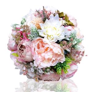 bouquet di fiori colorati in seta per il matrimonio