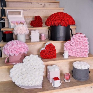 Fiore all'ingrosso Regalo per la festa della mamma Lunga durata Reale Naturale Eterno Immortale Per sempre Eterna Rosa conservata in scatola