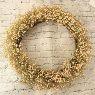 Ghirlanda di fiori secchi fatta a mano per splendide decorazioni per la casa