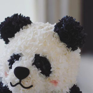 Fiori di panda di Natale: adorabili decorazioni natalizie