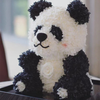 Fiori di panda di Natale: adorabili decorazioni natalizie