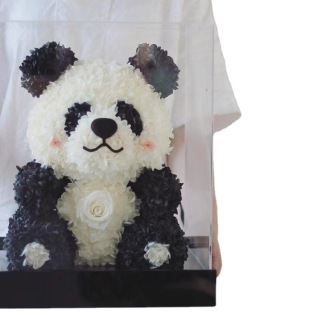 Fiori di panda di Natale: adorabili decorazioni natalizie