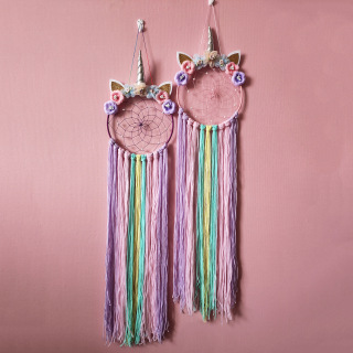 Містичний ловець снів із пір'я для спокійних ночей