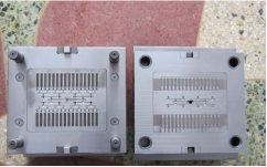 Internal embedded flat drip head mold