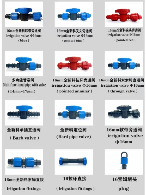 Showcasing the Features and Advantages of Soft Tape Bypass Valves and Straight Valves in Irrigation Systems