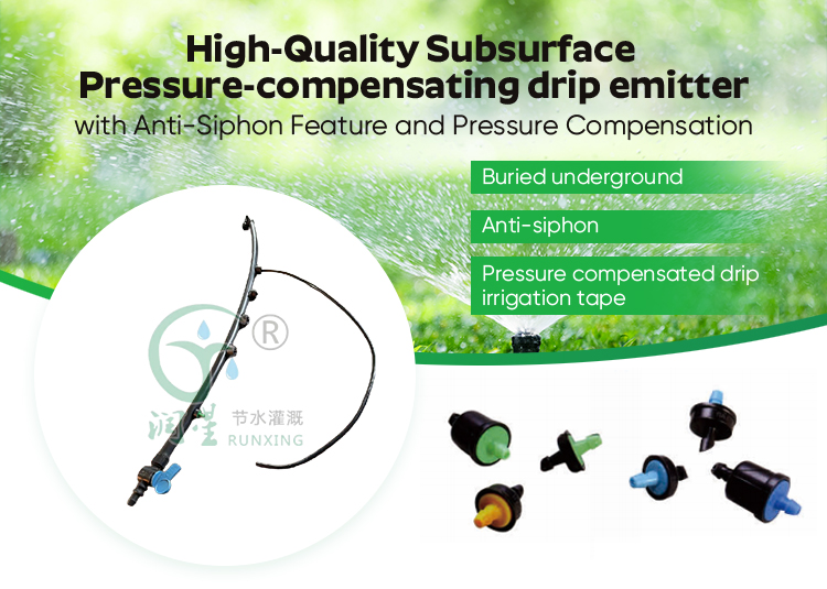 Pressure-compensating drip irrigation tube