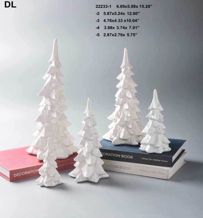 White ceramic Christmas tree