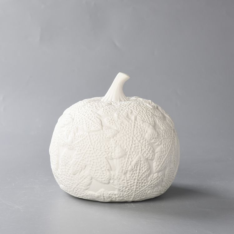 White Ceramic Pumpkin