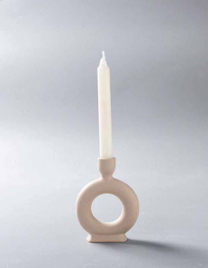 Modern Nordic style ceramics Round ceramic candle holder