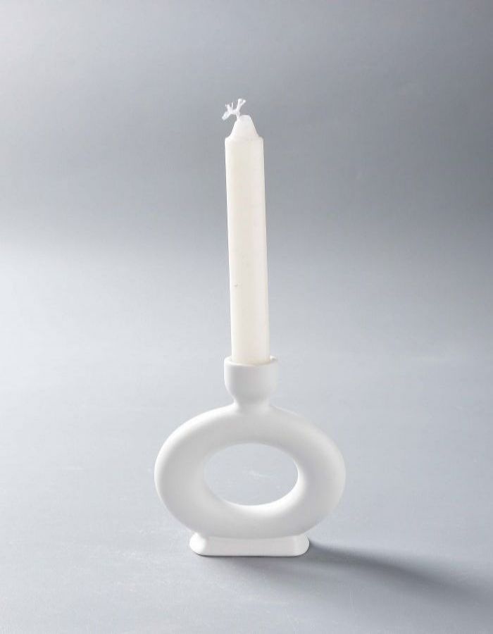 Modern Nordic style ceramics Round ceramic candle holder