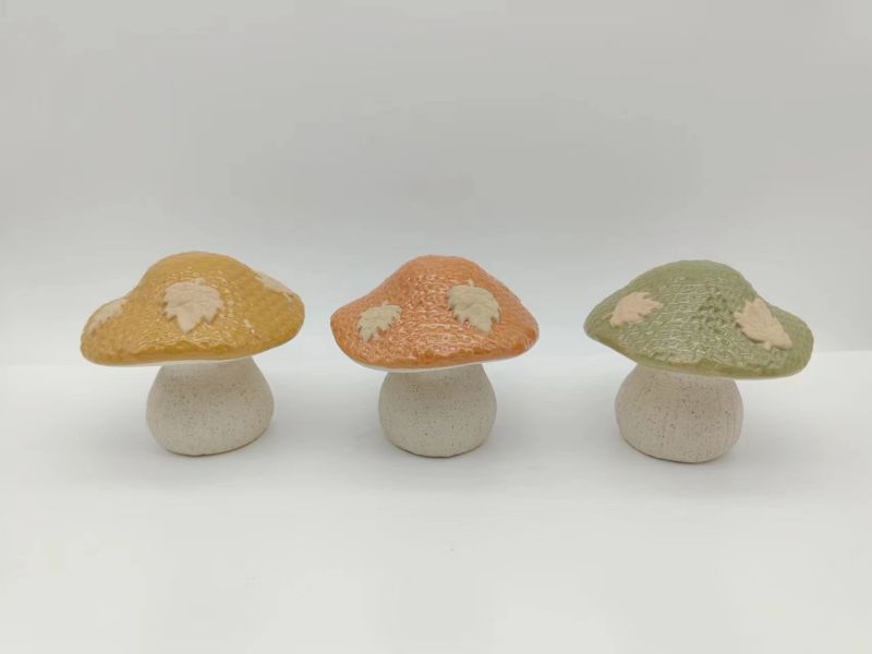 Ceramic garden mushroom decor Ceramic mushroom decor