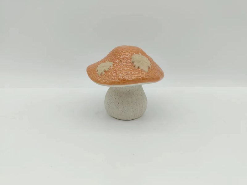 ceramic mushroom garden decor