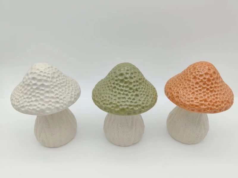 ceramic mushrooms for garden