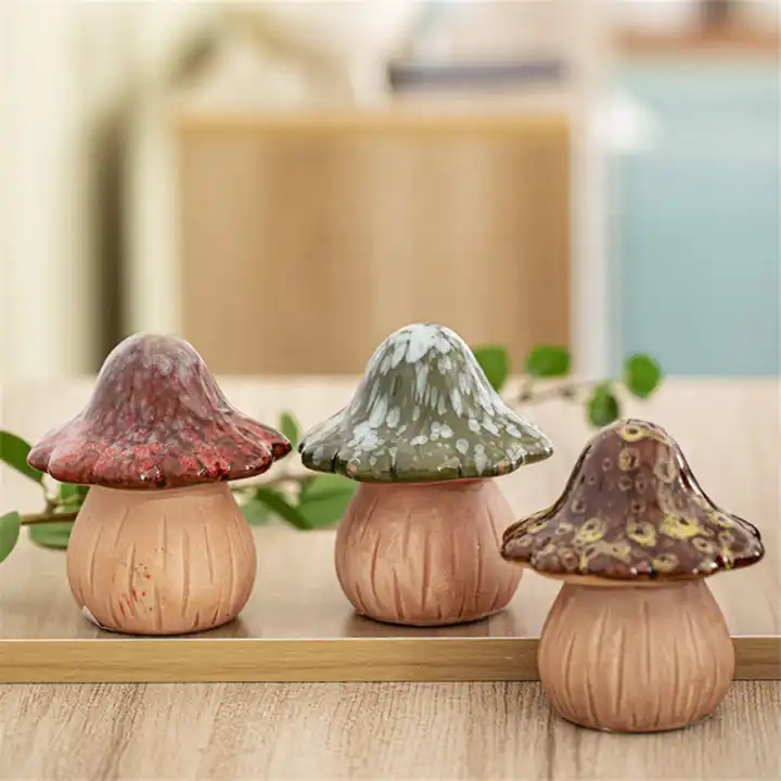 Garden Ceramic Mushrooms