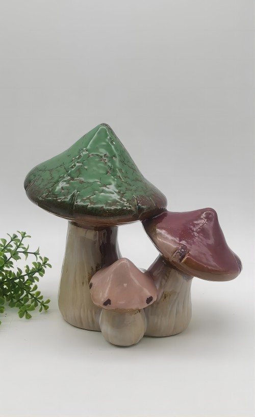 Ceramic Mushroom Sculpture Garden Decoration