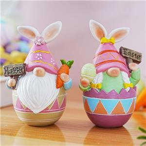 Easter Decorations Easter Bunny Gnomes Resin Decor