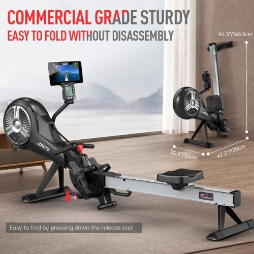 Air Magnetic Indoor Foldable Rowing Machine For Home Use