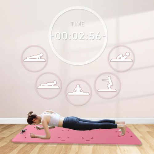 Intelligente Yogamatte mit App und digitaler LED-Anzeige