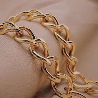 Metal Shoulder Handbag Chunky Chains