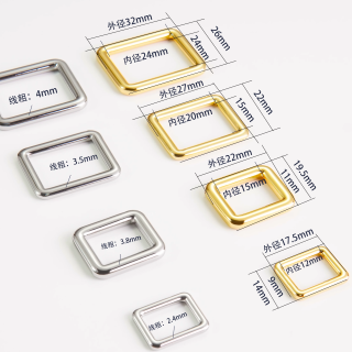 Heavy Duty Metal Rectangle Wire Round Bag Ring