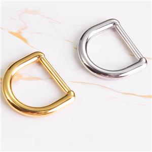 Round Metal Flat D Ring For Purse