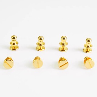 6 mm Round Shape Engraved Logo Metal Double Cap Rivets