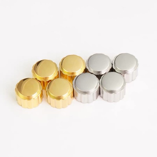 Fermeture à rivet à double capuchon en métal pour sac en cuir