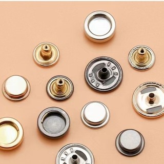 Hat Bag Cap Metal Engraved Logo Press Stud Snap Button