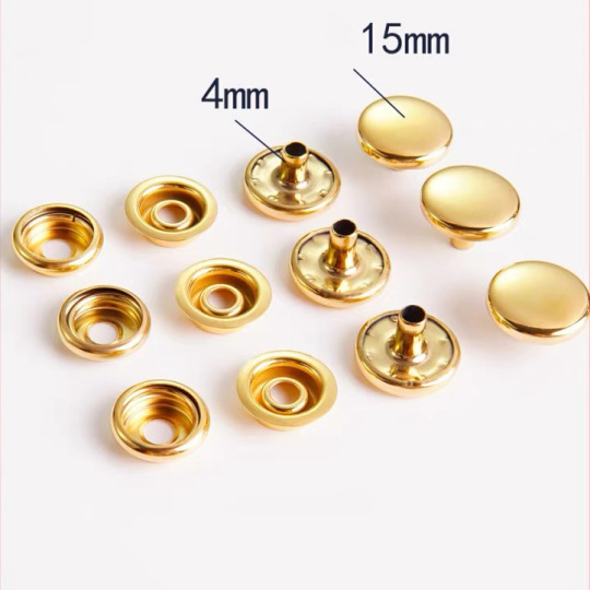 Metal Tryk på skjult 2-delt snap-knap