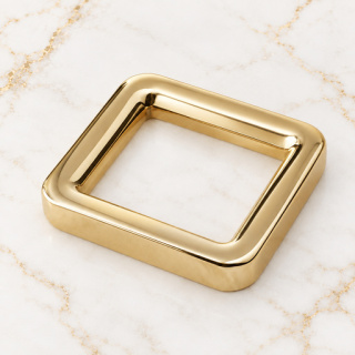 HEFT 116 Gold Tone Square Metal Ring for Bag Straps