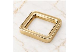 HEFT 116 Gold Tone Square Metal Ring for Bag Straps