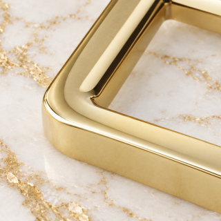 HEFT 116 Gold Tone Square Metal Ring for Bag Straps