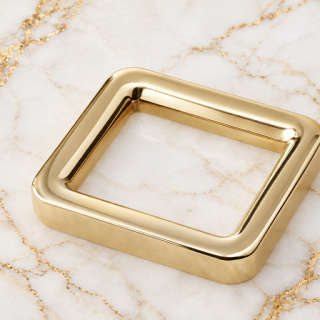 HEFT 116 Gold Tone Square Metal Ring for Bag Straps
