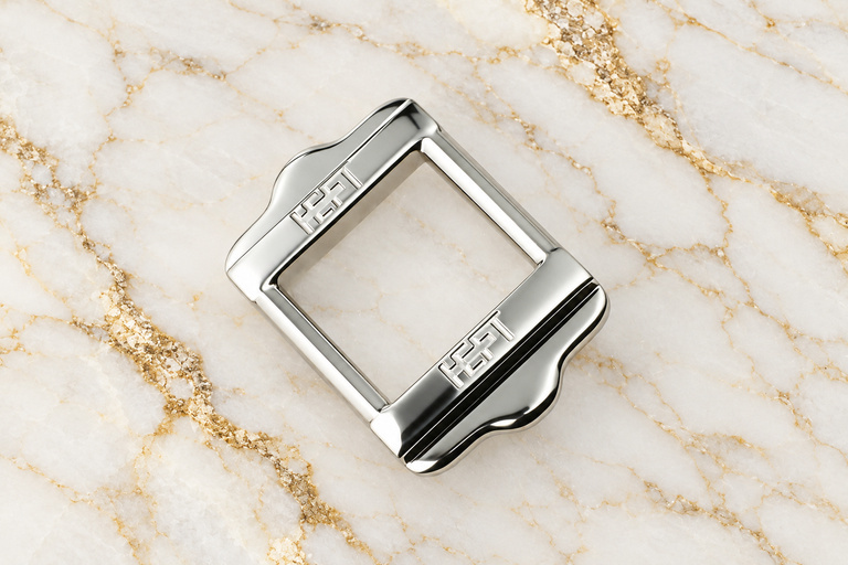 HEFT 126 Silver Tone Rectangular Strap Buckle for Bags