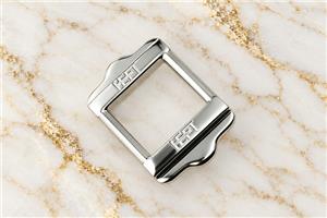 HEFT 126 Silver Tone Rectangular Strap Buckle for Bags
