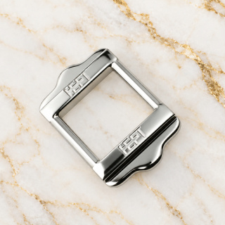 HEFT 126 Silver Tone Rectangular Strap Buckle for Bags