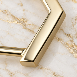 HEFT 129 Gold Tone Open Hexagonal Connector for Bags