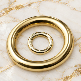 HEFT 178 Gold Tone Round Rings for Bags