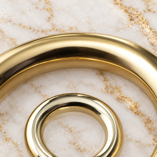 HEFT 178 Gold Tone Round Rings for Bags