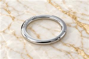HEFT 357 Silver Tone Round Ring for Bags