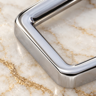 HEFT 430 Silver Tone Square Rings for Bags